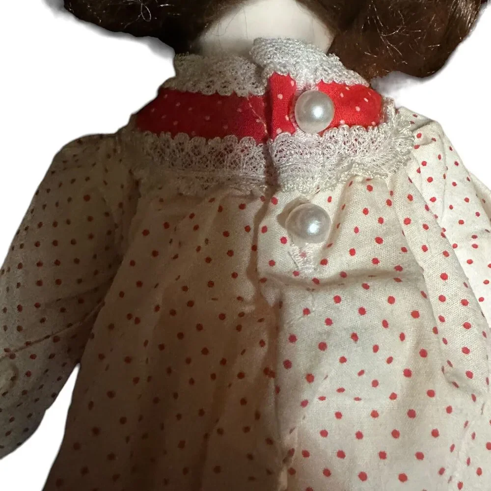Vintage Porcelain Christmas Morning Holly Hobby Doll Gorham  13